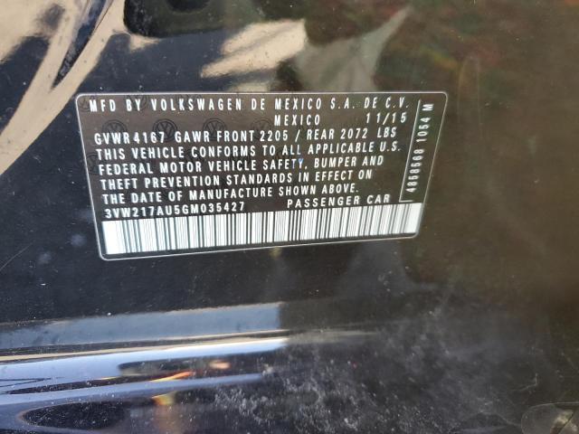 2016 VOLKSWAGEN GOLF S/SE - 3VW217AU5GM035427