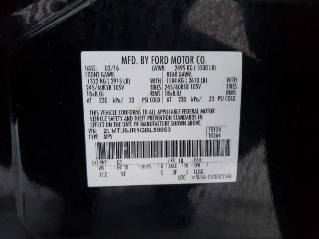 2LMTJ6JR1GBL59053 Lincoln Mkx Premiere