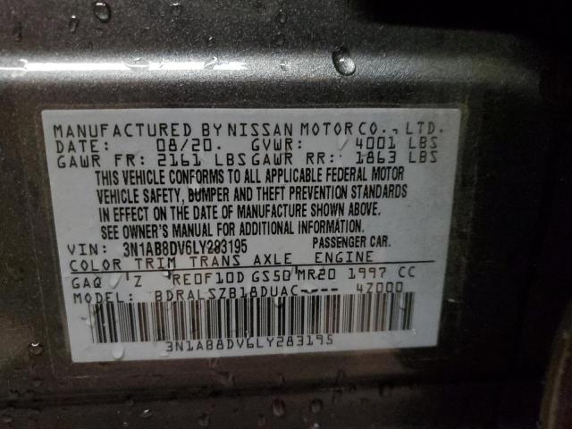 2020 NISSAN SENTRA SR 3N1AB8DV6LY283195