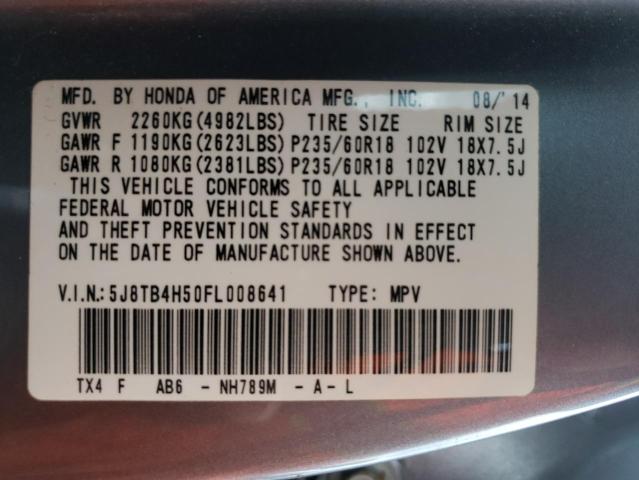 5J8TB4H50FL008641 Acura Rdx Technology