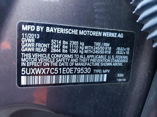 5UXWX7C51E0E79530 BMW X3 Xdrive35i