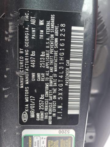 5XXGT4L31HG161258 KIA Optima Lx