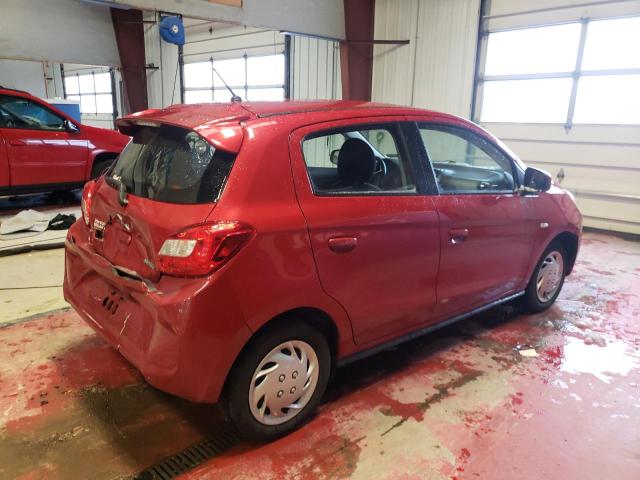 VIN: ML32A3HJ8JH002525 Auction: COPART Lot: 38380773 Location: NY - BUFFALO ML32A3HJ8JH002525 MITSUBISHI MIRAGE 2018 RED Photo 3