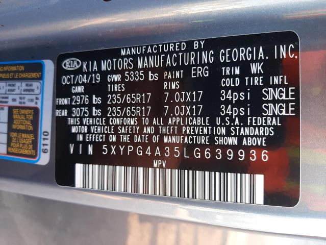 2020 KIA SORENTO L - 5XYPG4A35LG639936