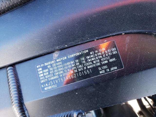 2006 SUZUKI DL1000 - JS1VT53A662101551