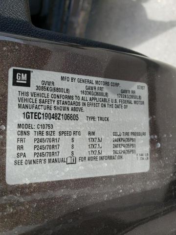 1GTEC19048Z106805 GMC Sierra C1500