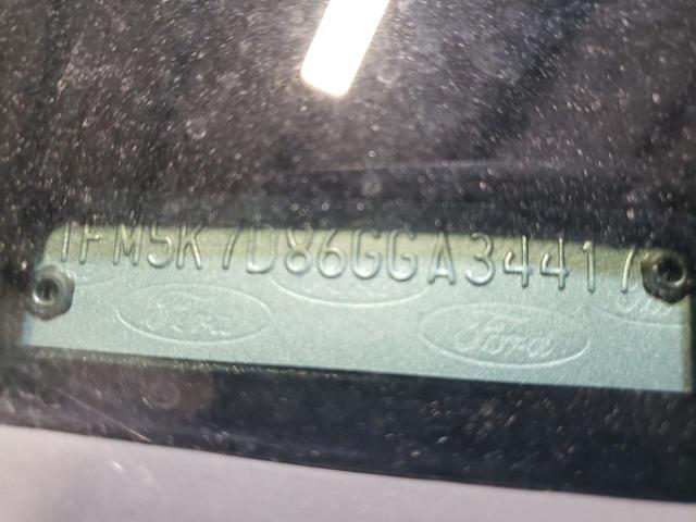 2016 FORD EXPLORER X 1FM5K7D86GGA34417