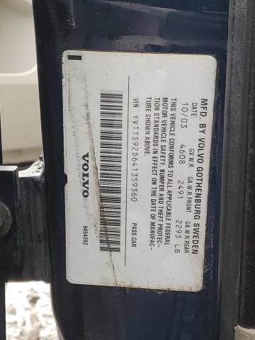 YV1TS92D641359360 Volvo S80