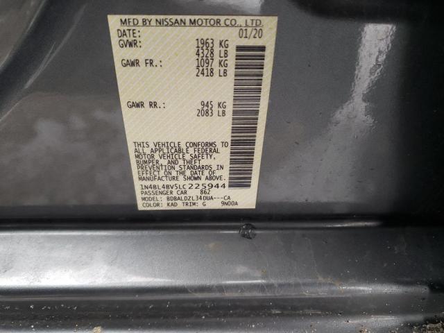 2020 NISSAN ALTIMA S - 1N4BL4BV5LC225944