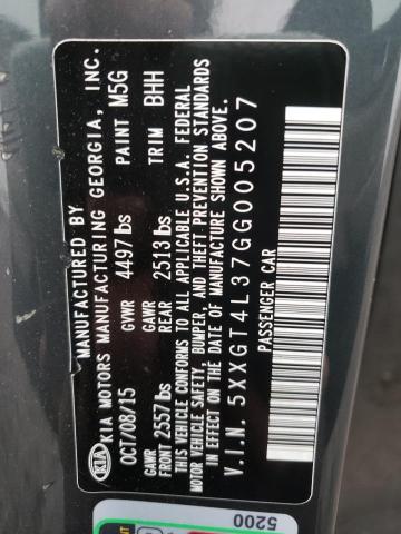 5XXGT4L37GG005207 KIA Optima Lx