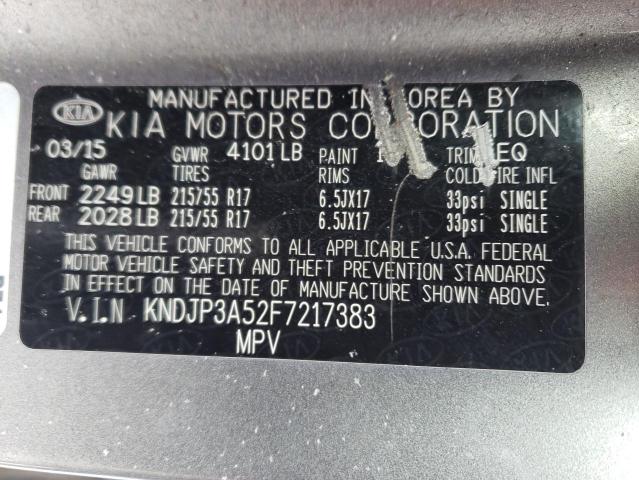 2015 Kia Soul + VIN: KNDJP3A52F7217383 Lot: 52166224