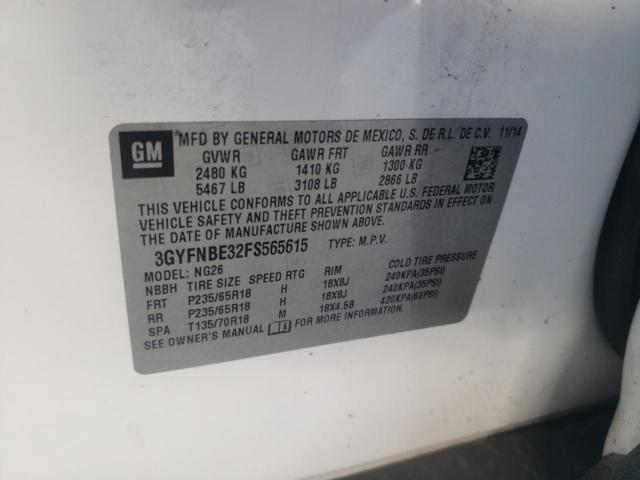 2015 CADILLAC SRX LUXURY - 3GYFNBE32FS565615