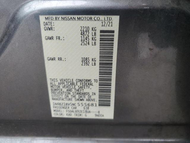 2022 NISSAN LEAF S PLU - 1N4BZ1BV5NC555681