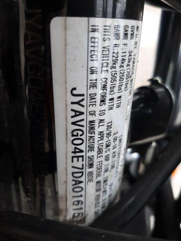 2013 YAMAHA XV250 JYAVG04E7DA016151