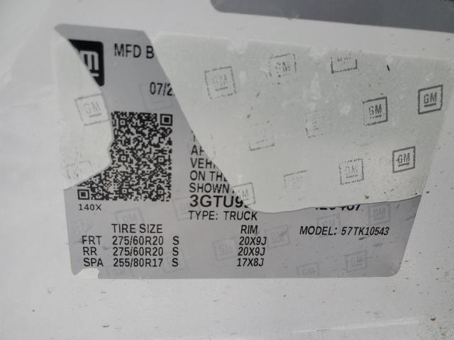 3GTU9DEL5MG420467 GMC Sierra K1500 Slt