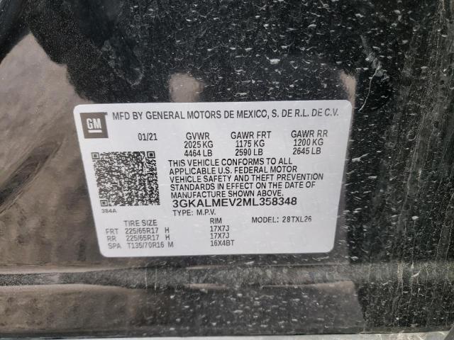 3GKALMEV2ML358348 GMC Terrain Sle