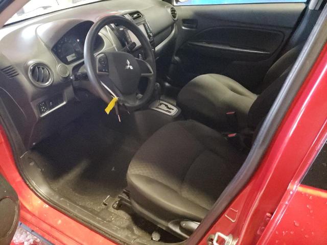 VIN: ML32A3HJ8JH002525 Auction: COPART Lot: 38380773 Location: NY - BUFFALO ML32A3HJ8JH002525 MITSUBISHI MIRAGE 2018 RED Photo 7