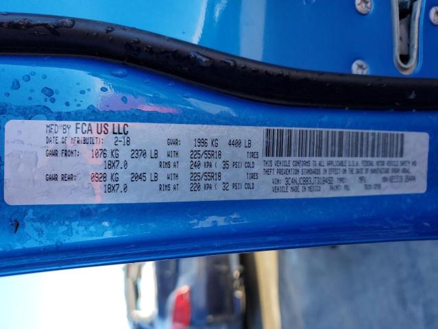 3C4NJCBB3JT318492 Jeep Compass Latitude