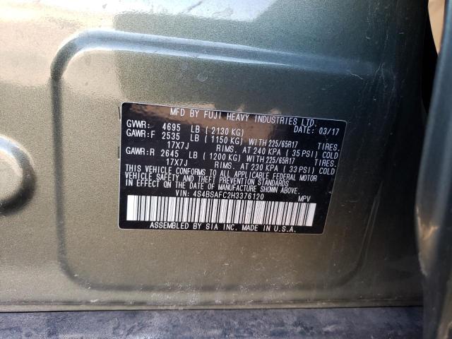 4S4BSAFC2H3376120 Subaru Outback 2.5i Premium