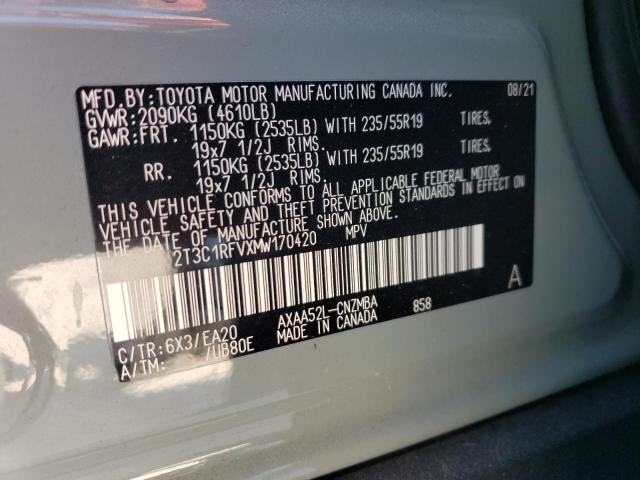 2021 TOYOTA RAV4 XLE P - 2T3C1RFVXMW170420