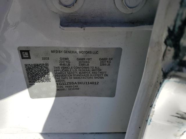 2019 CHEVROLET IMPALA LT - 1G11Z5SA3KU114012