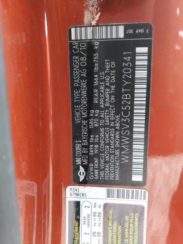 WMWSV3C52BTY20341 Mini Cooper