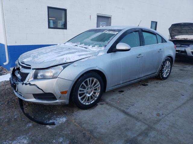 Salvage cars for sale from Copart Farr West, UT: 2012 Chevrolet Cruze ECO