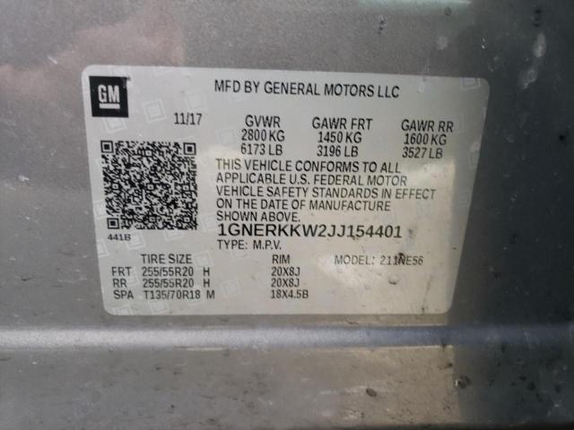2018 CHEVROLET TRAVERSE P - 1GNERKKW2JJ154401