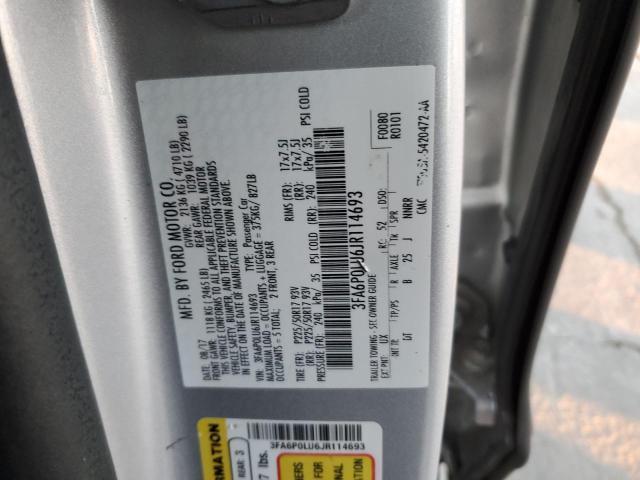 2018 FORD FUSION SE - 3FA6P0LU6JR114693