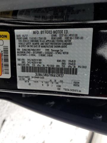 3LN6L5NU7HR653927 Lincoln MKZ