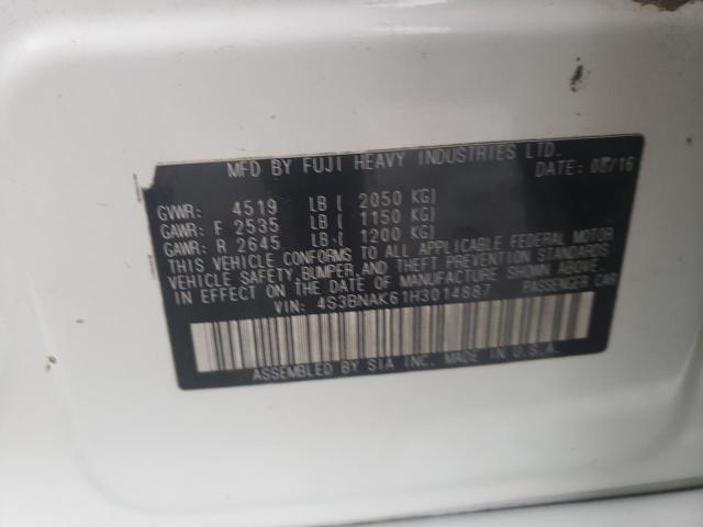 4S3BNAK61H3014887 Subaru Legacy