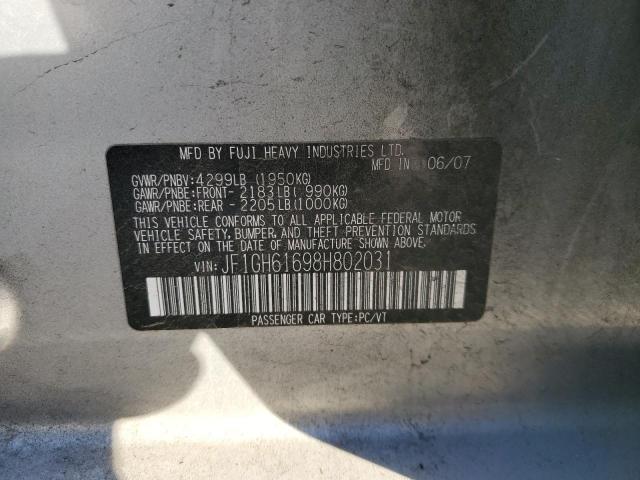 JF1GH61698H802031 Subaru Impreza 2.5i