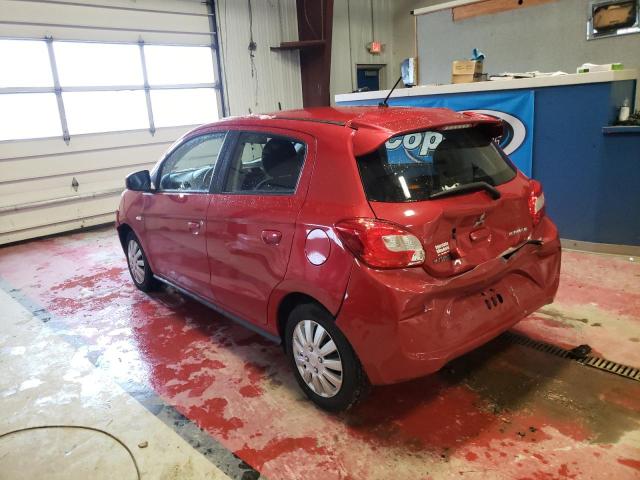 VIN: ML32A3HJ8JH002525 Auction: COPART Lot: 38380773 Location: NY - BUFFALO ML32A3HJ8JH002525 MITSUBISHI MIRAGE 2018 RED Photo 2