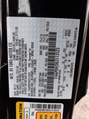 2016 FORD FUSION SE 1FA6P0H70G5113523