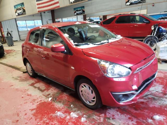VIN: ML32A3HJ8JH002525 Auction: COPART Lot: 38380773 Location: NY - BUFFALO ML32A3HJ8JH002525 MITSUBISHI MIRAGE 2018 RED Photo 4