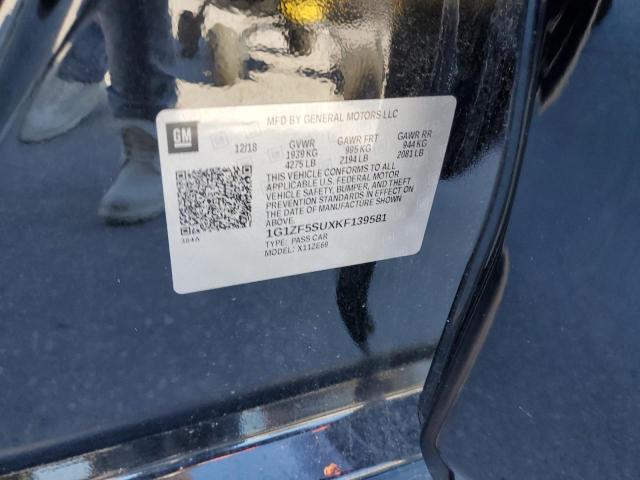 2019 CHEVROLET MALIBU HYB - 1G1ZF5SUXKF139581
