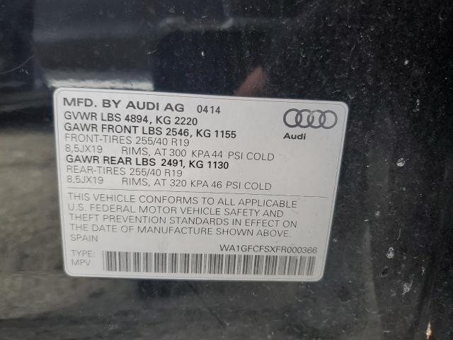 2015 AUDI Q3 PRESTIG - WA1GFCFSXFR000366