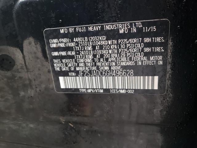 2016 SUBARU FORESTER 2 - JF2SJADC6GH496628