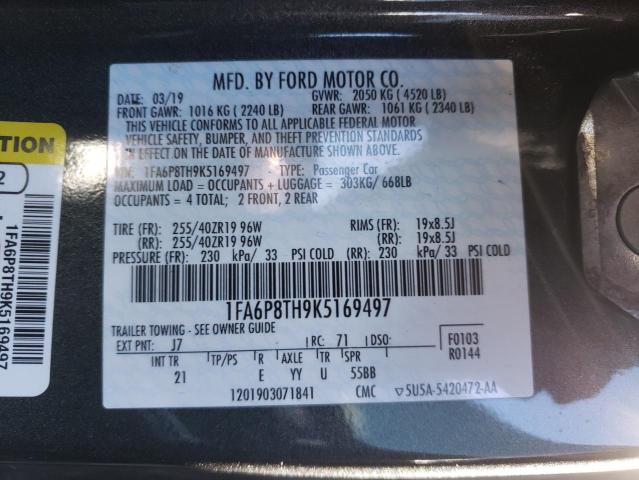 2019 FORD MUSTANG - 1FA6P8TH9K5169497