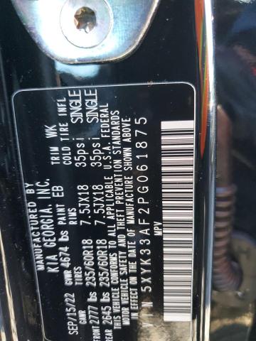 5XYK33AF2PG061875 KIA Sportage Ex
