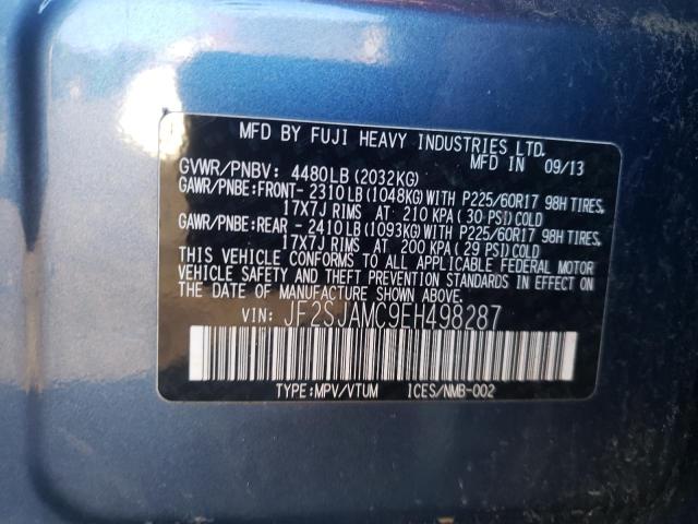 JF2SJAMC9EH498287 Subaru Forester 2.5i Touring