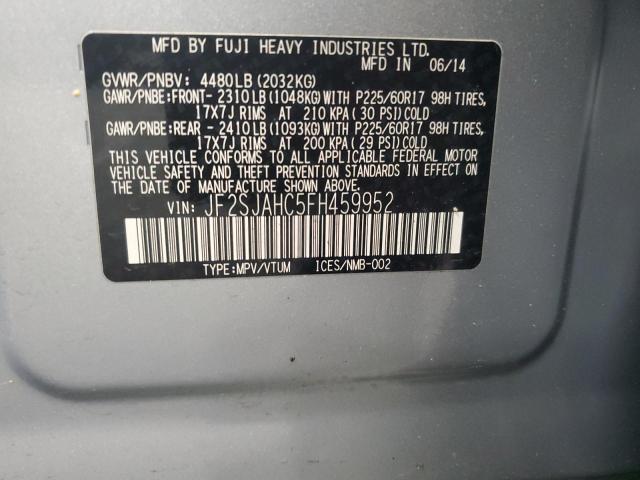 JF2SJAHC5FH459952 Subaru Forester 2.5i Limited
