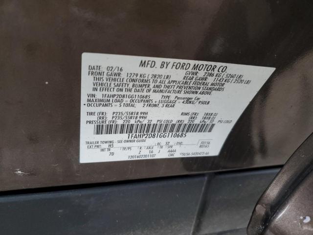 2016 FORD TAURUS SE 1FAHP2D81GG110685