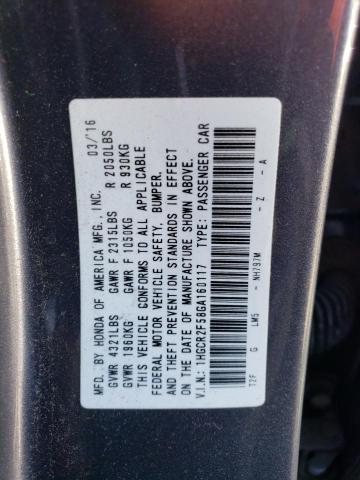 2016 HONDA ACCORD SPO 1HGCR2F58GA160117