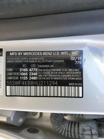 55SWF4KB8HU211294 Mercedes-Benz C 300 4matic