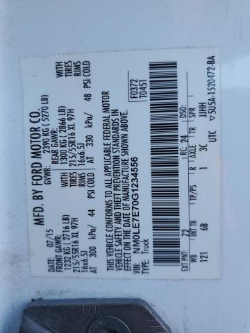 NM0LE7E70G1234556 FORD TRANSIT 2016