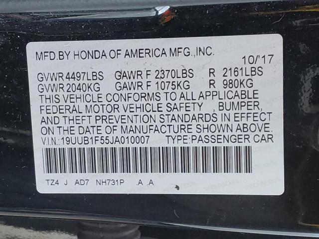 19UUB1F55JA010007 Acura TLX