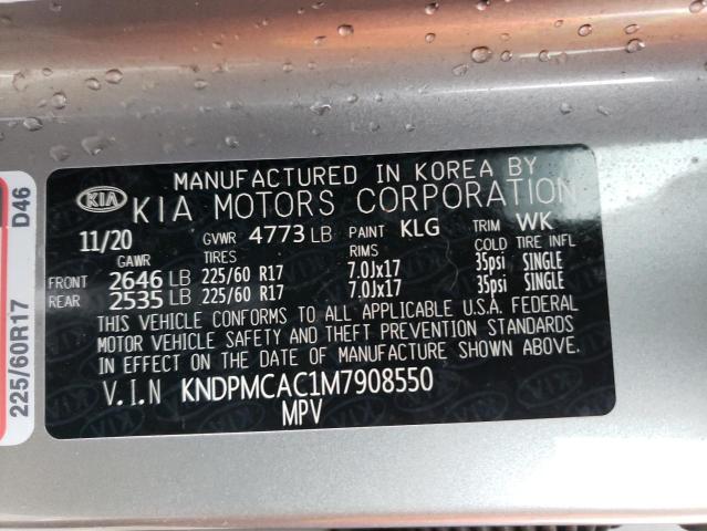 KNDPMCAC1M7908550 KIA Sportage Lx