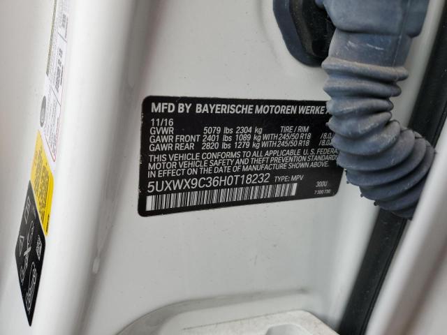2017 BMW X3 XDRIVE2 5UXWX9C36H0T18232