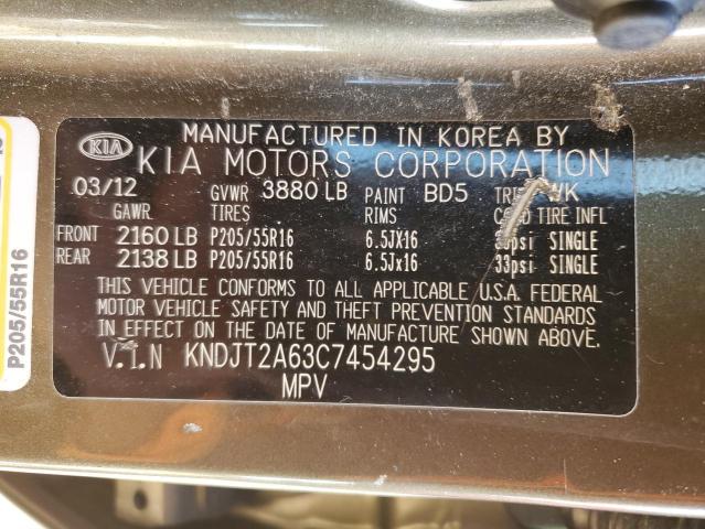 KNDJT2A63C7454295 KIA SOUL +